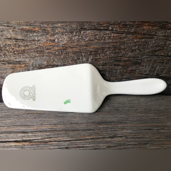 Vintage Cake server Blue & Gold Yellow rose H. Aynsley made in England Wedding🩵 - Picture 5 of 11